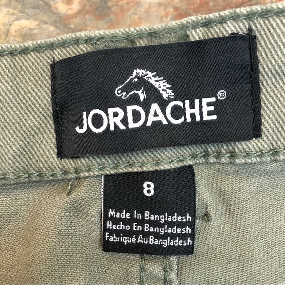 Jordache high-waist jeans, army green, size 8 - Picture 6 of 7